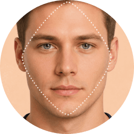 Diamond face shape