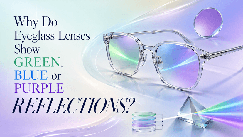 Why Do Eyeglass Lenses Show Green, Blue or Purple Reflections?