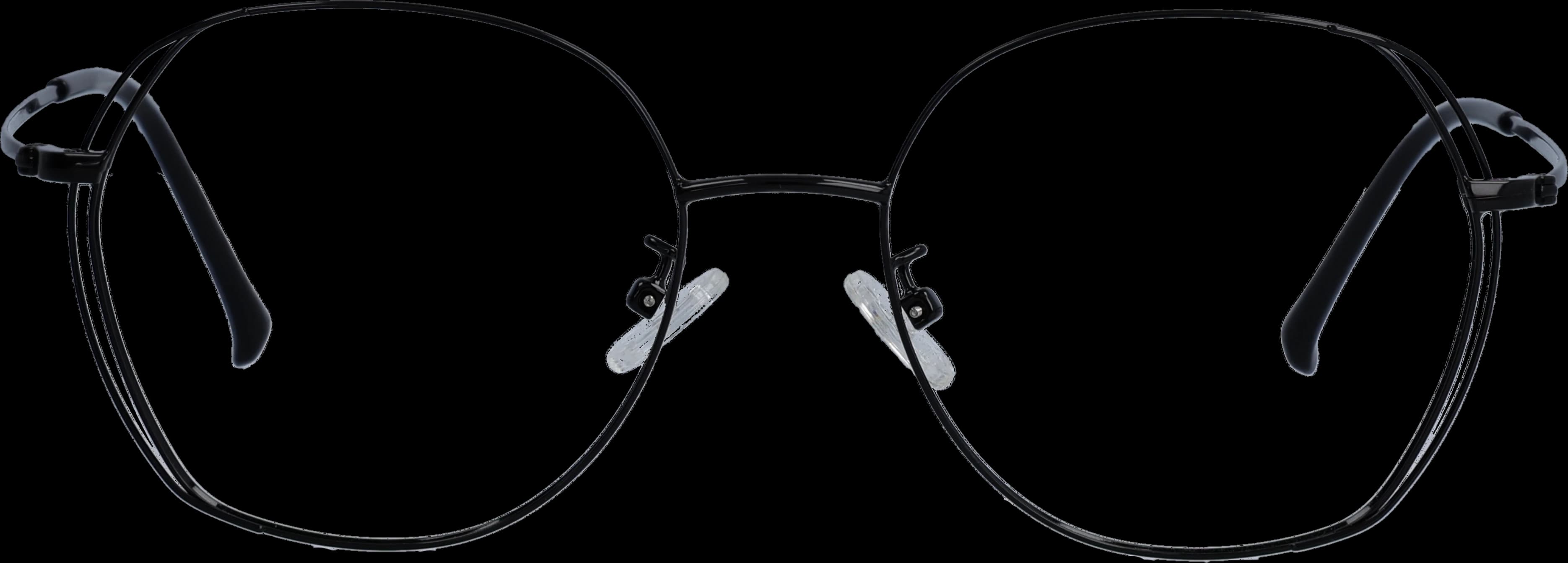 Black Small optical frame front view with arms open