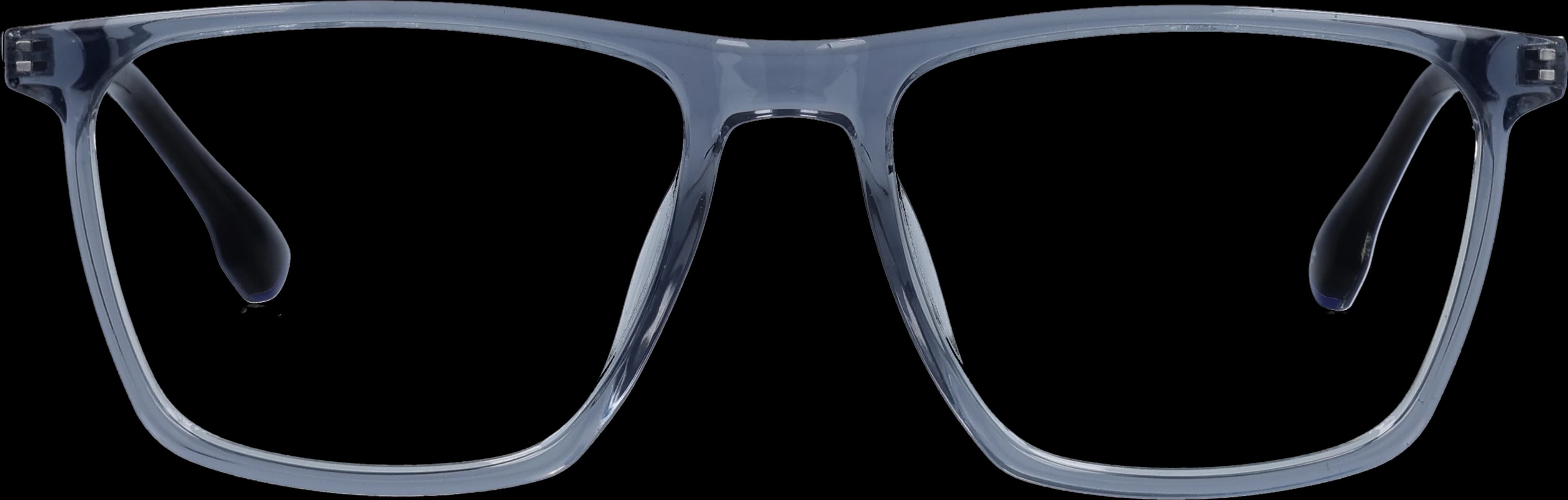 Grey Medium optical frame front view with arms open