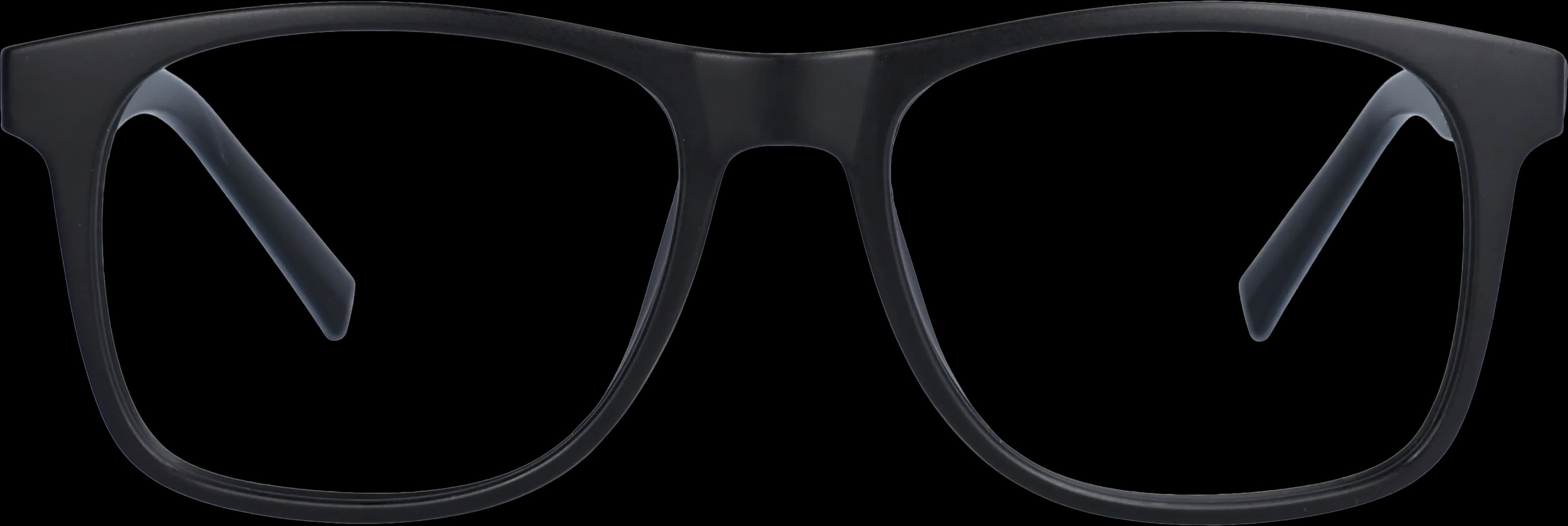 Black Large optical frame front view with arms open