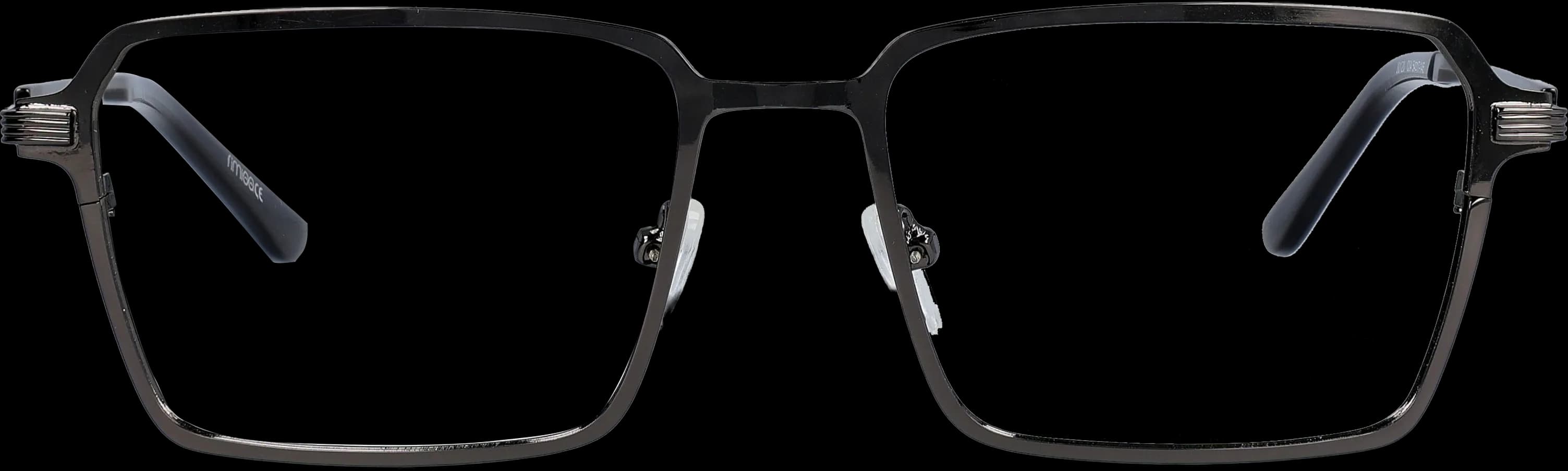 Black Large optical frame front view with arms open