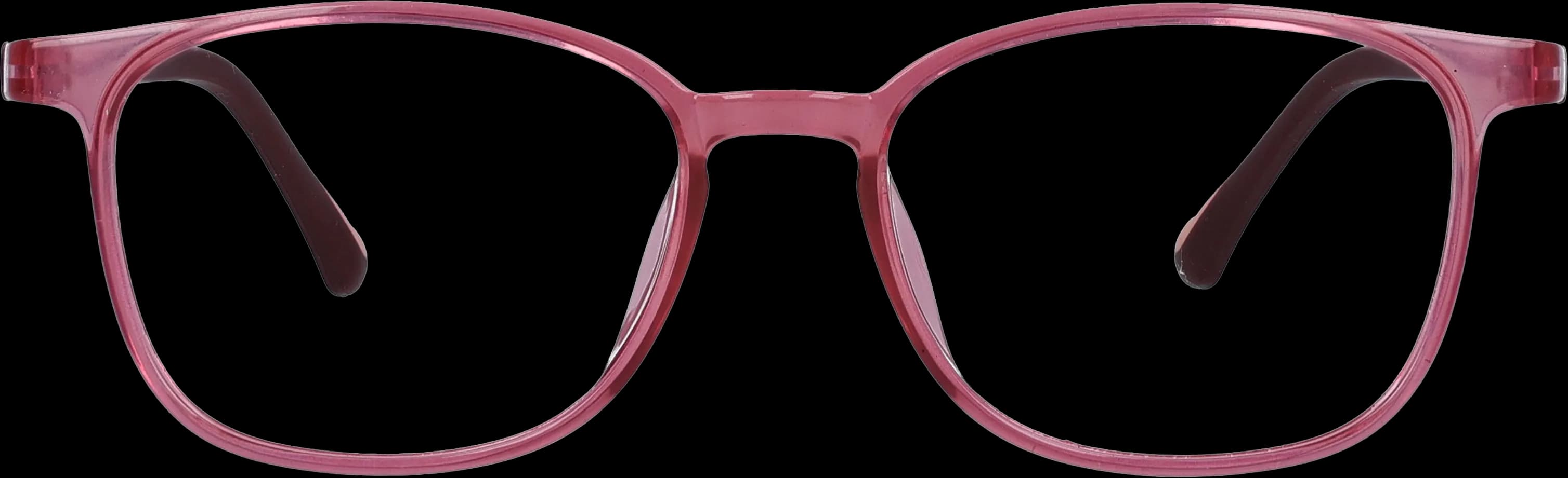 Dark pink Small optical frame front view with arms open