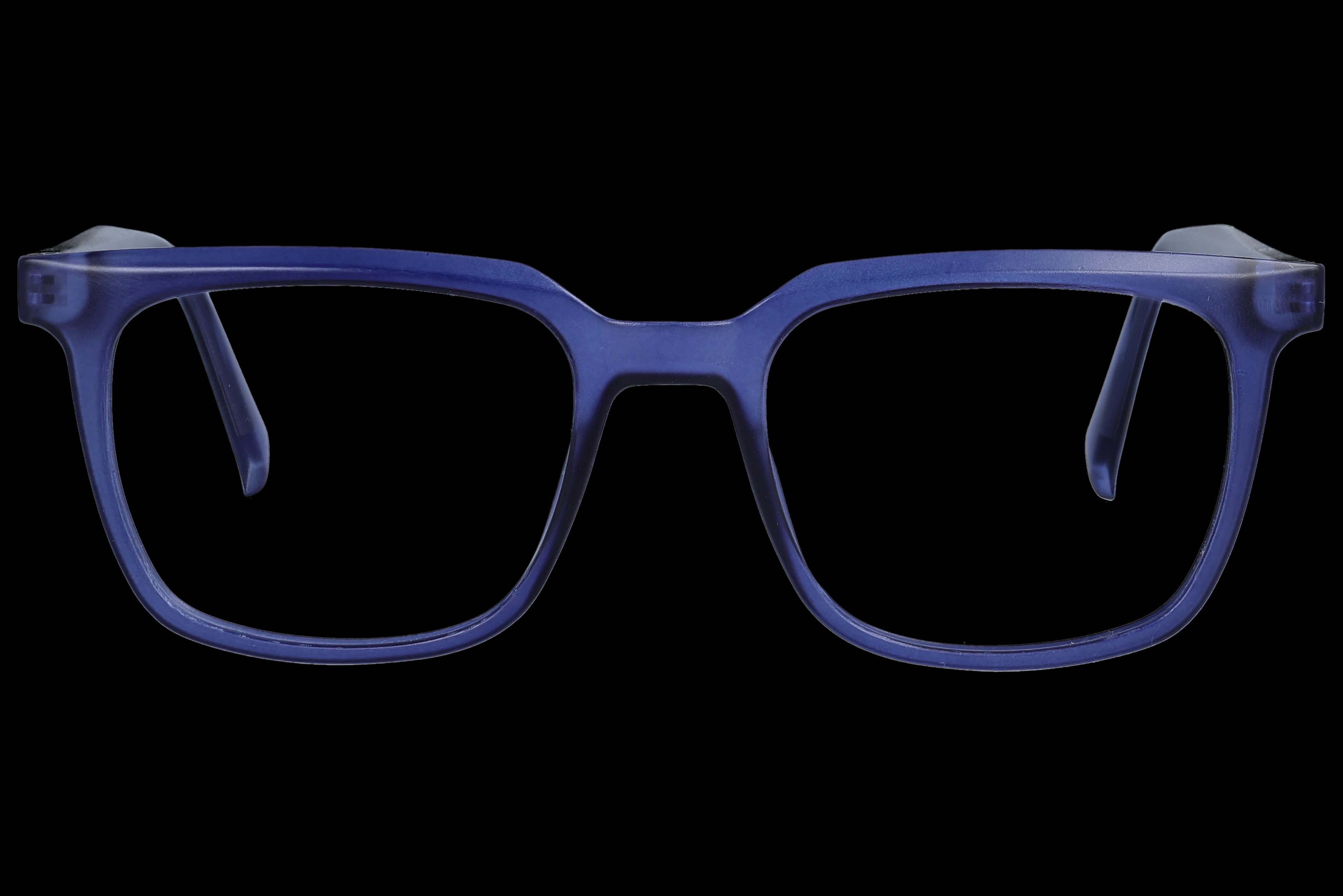 Square Eyeglasses RL1334 Blue Small optical frame front view with arms open