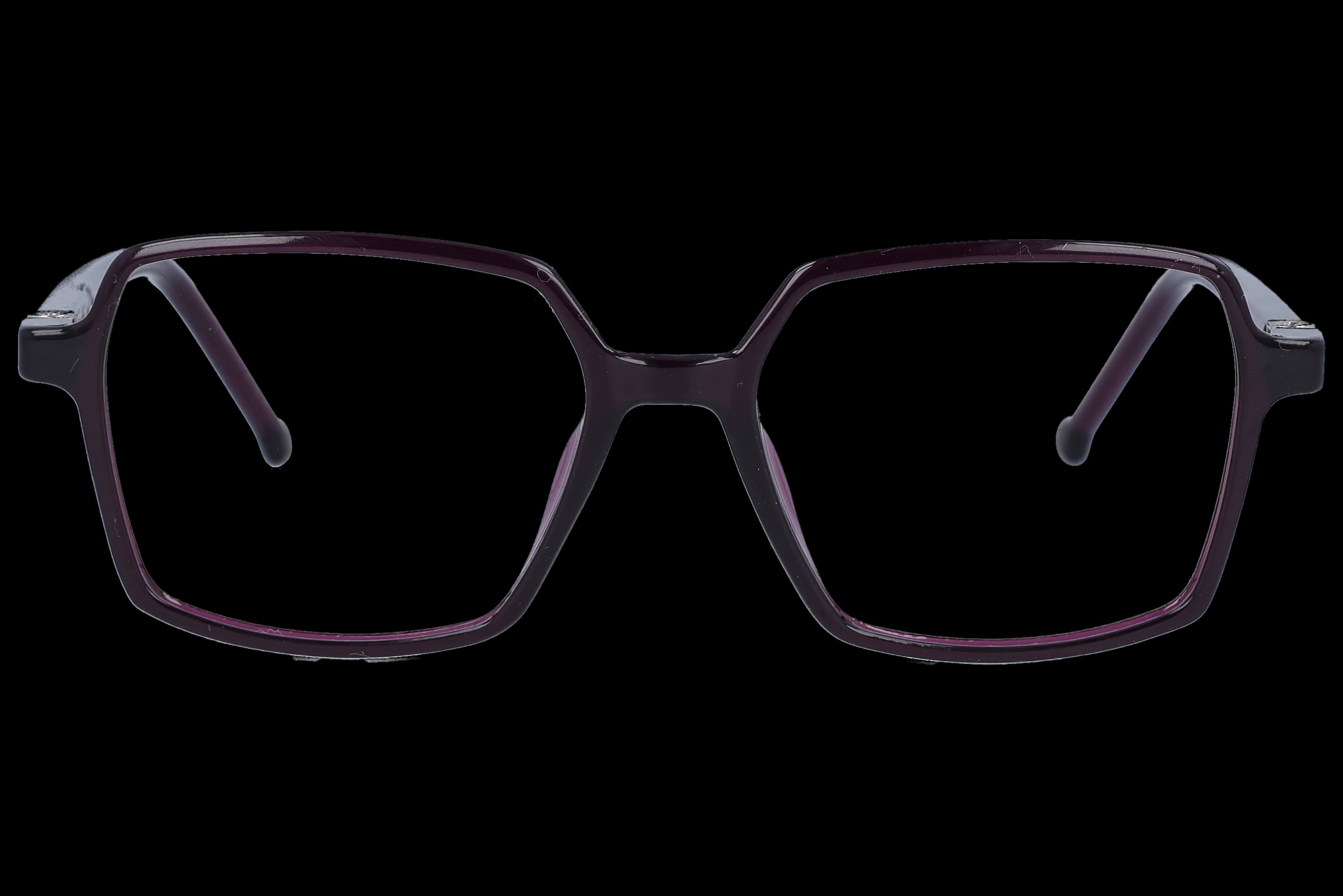 Square Eyeglasses RL1362 Purple Small optical frame front view with arms open