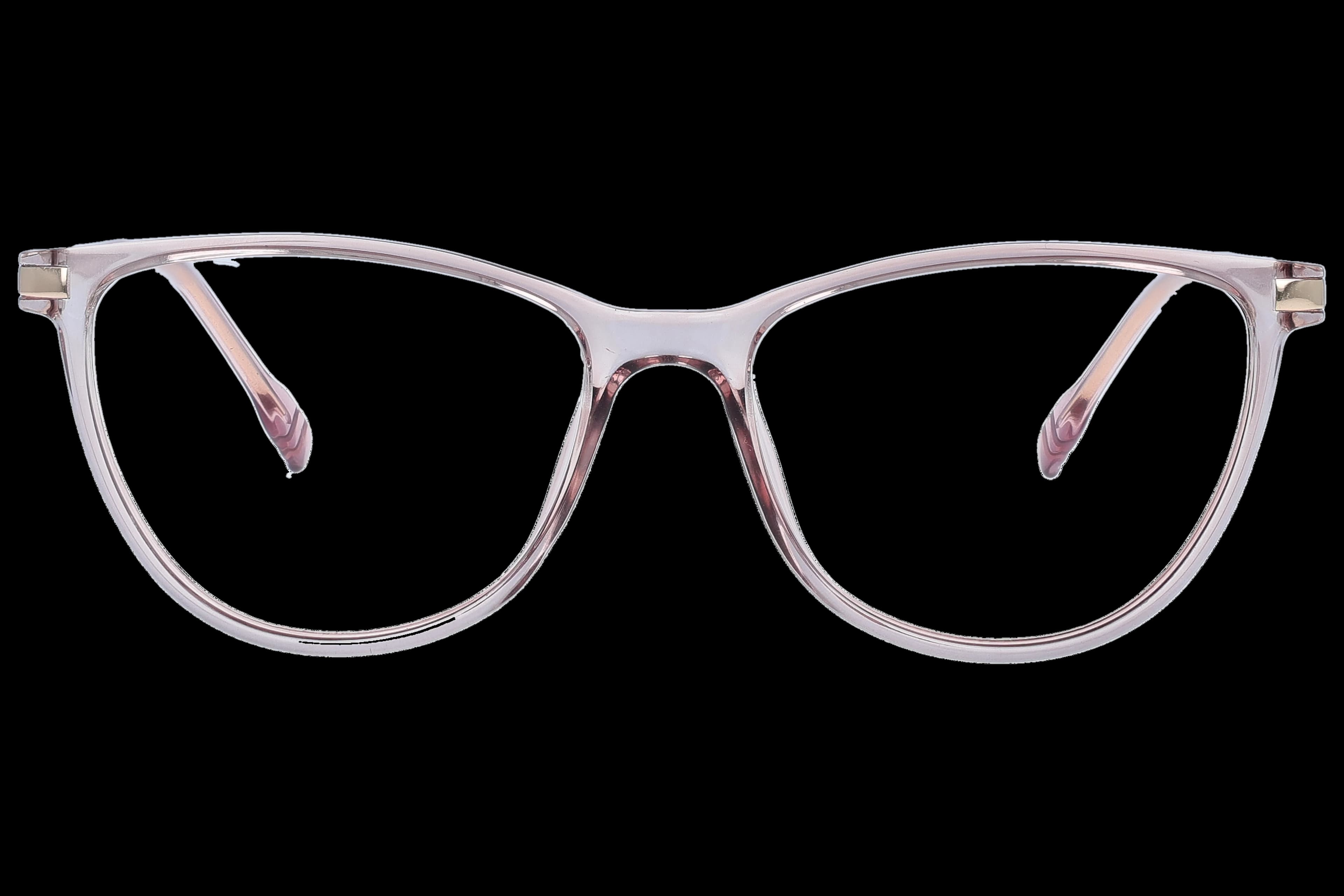 Cat Eye Eyeglasses RL1356 Pink Small optical frame front view with arms open