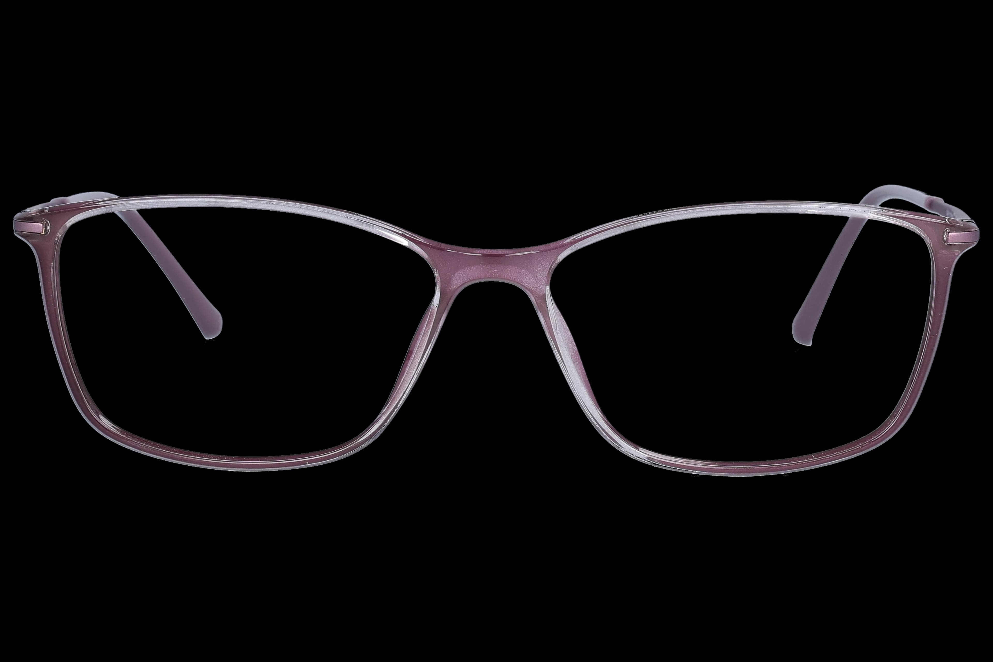Rectangle Eyeglasses RL1350 Purple Medium optical frame front view with arms open