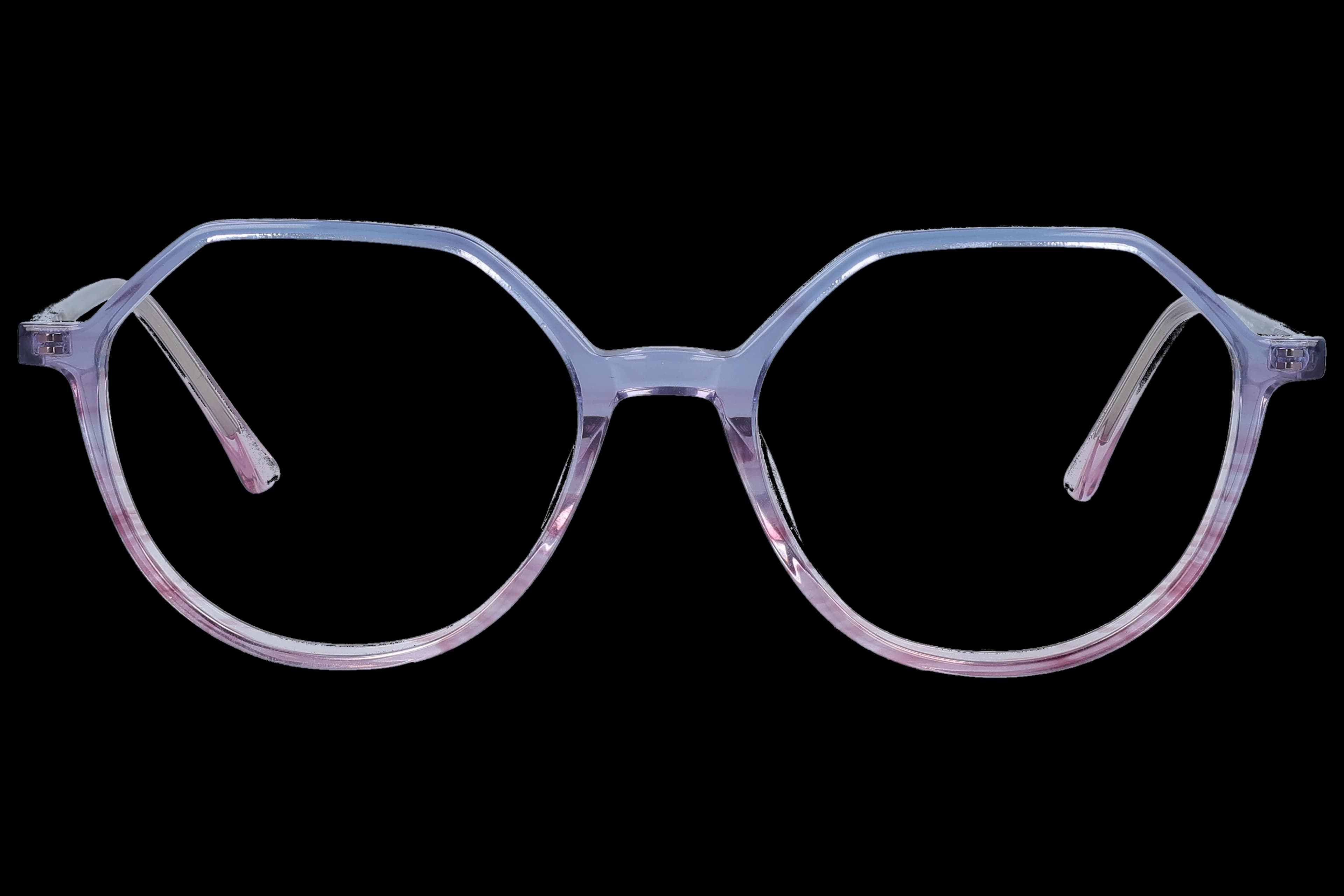 Geometric Eyeglasses RL1364 Blue Toroise Small optical frame front view with arms open