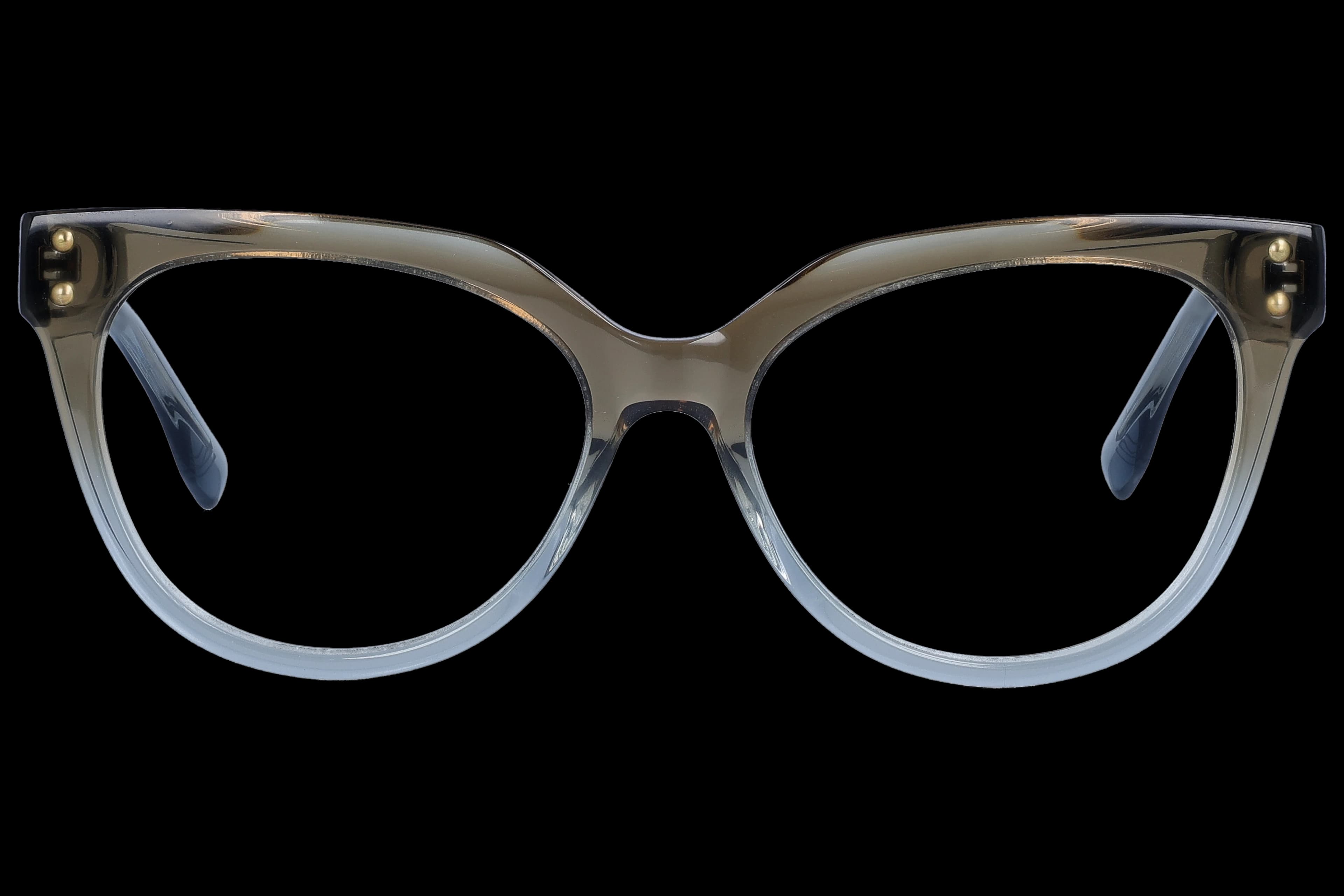 Round Eyeglasses RL1312 Grey Medium optical frame front view with arms open