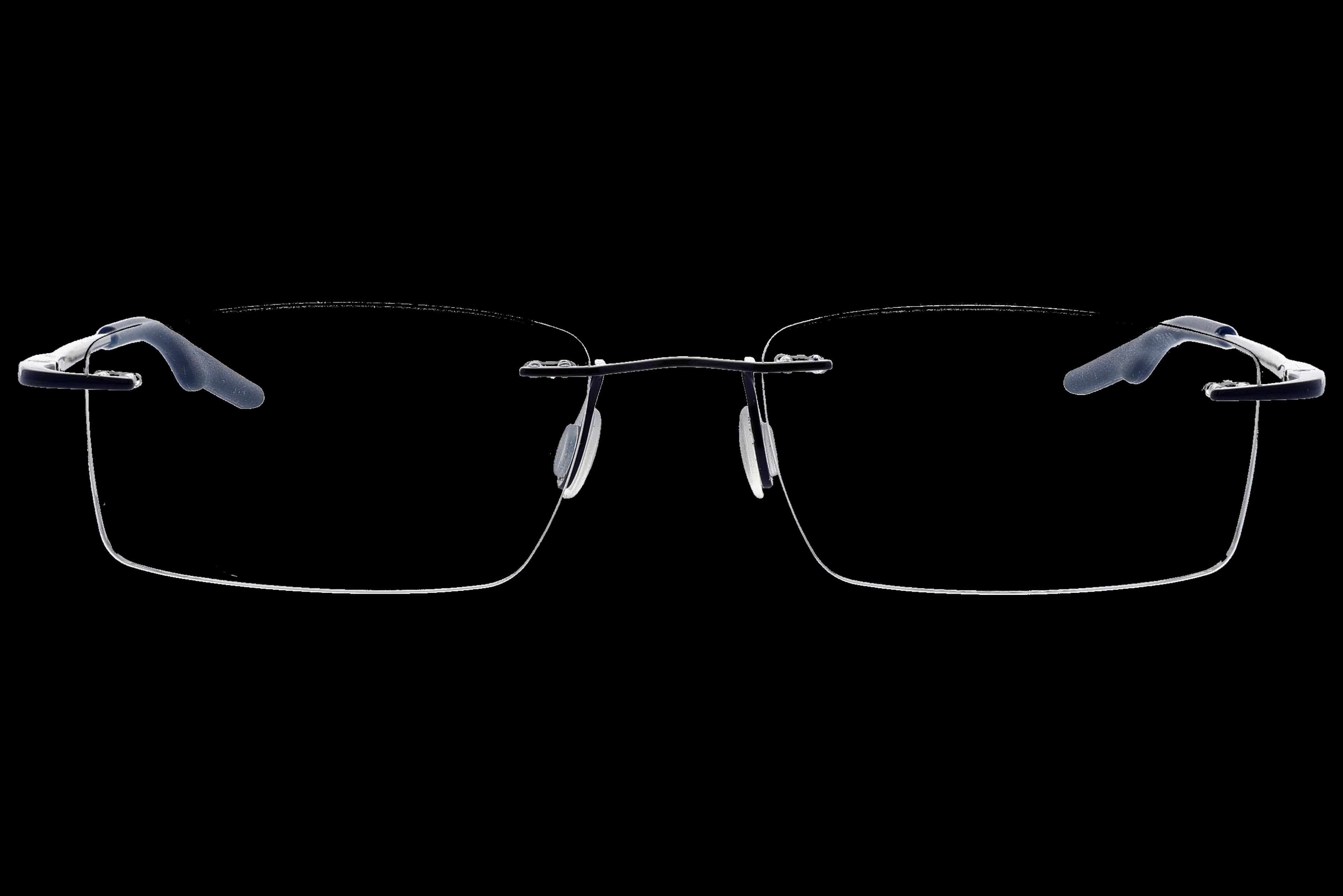 Rectangle Eyeglasses RL1303 Blue Medium optical frame front view with arms open