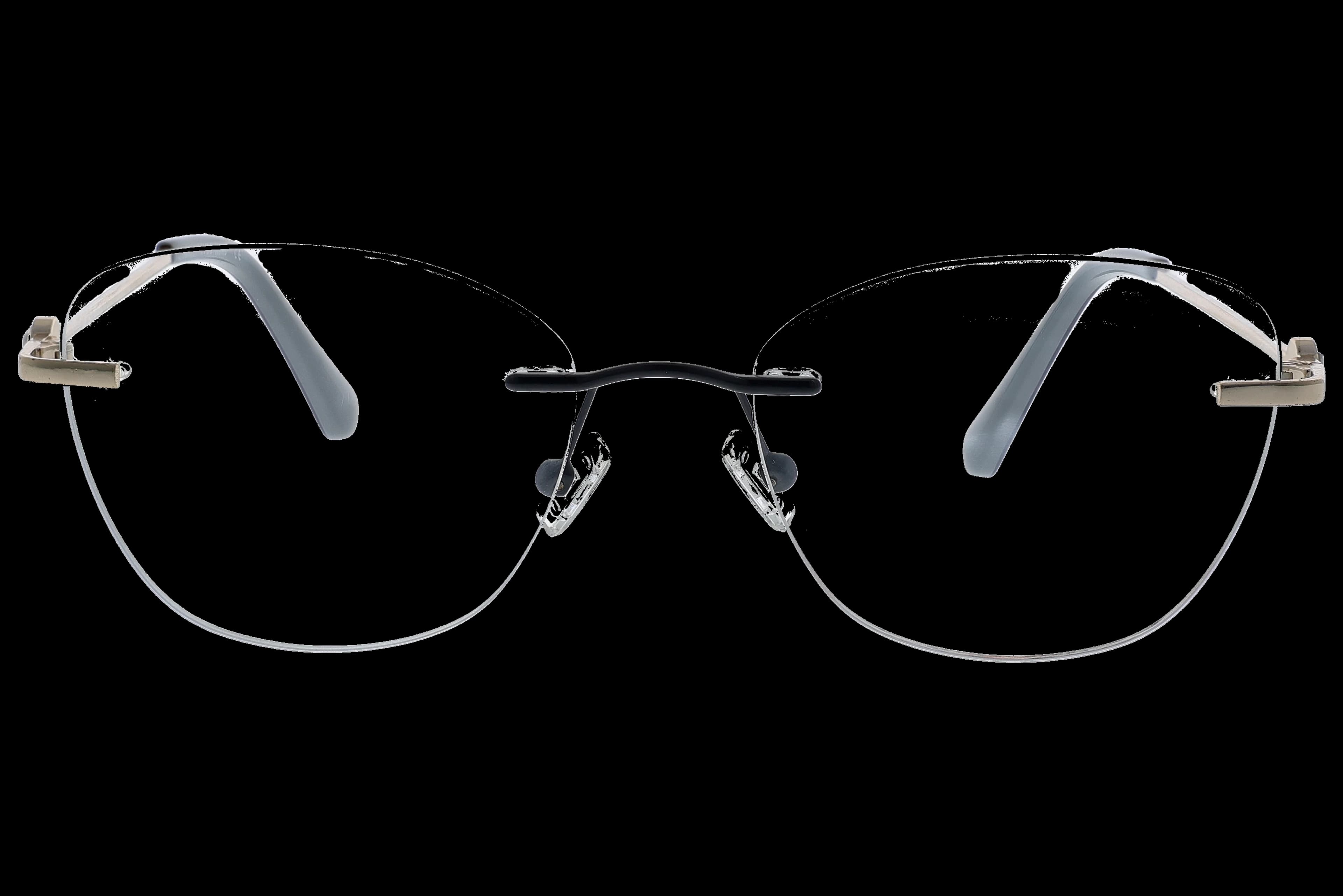 Oval Eyeglasses RL1336 Gold Medium optical frame front view with arms open