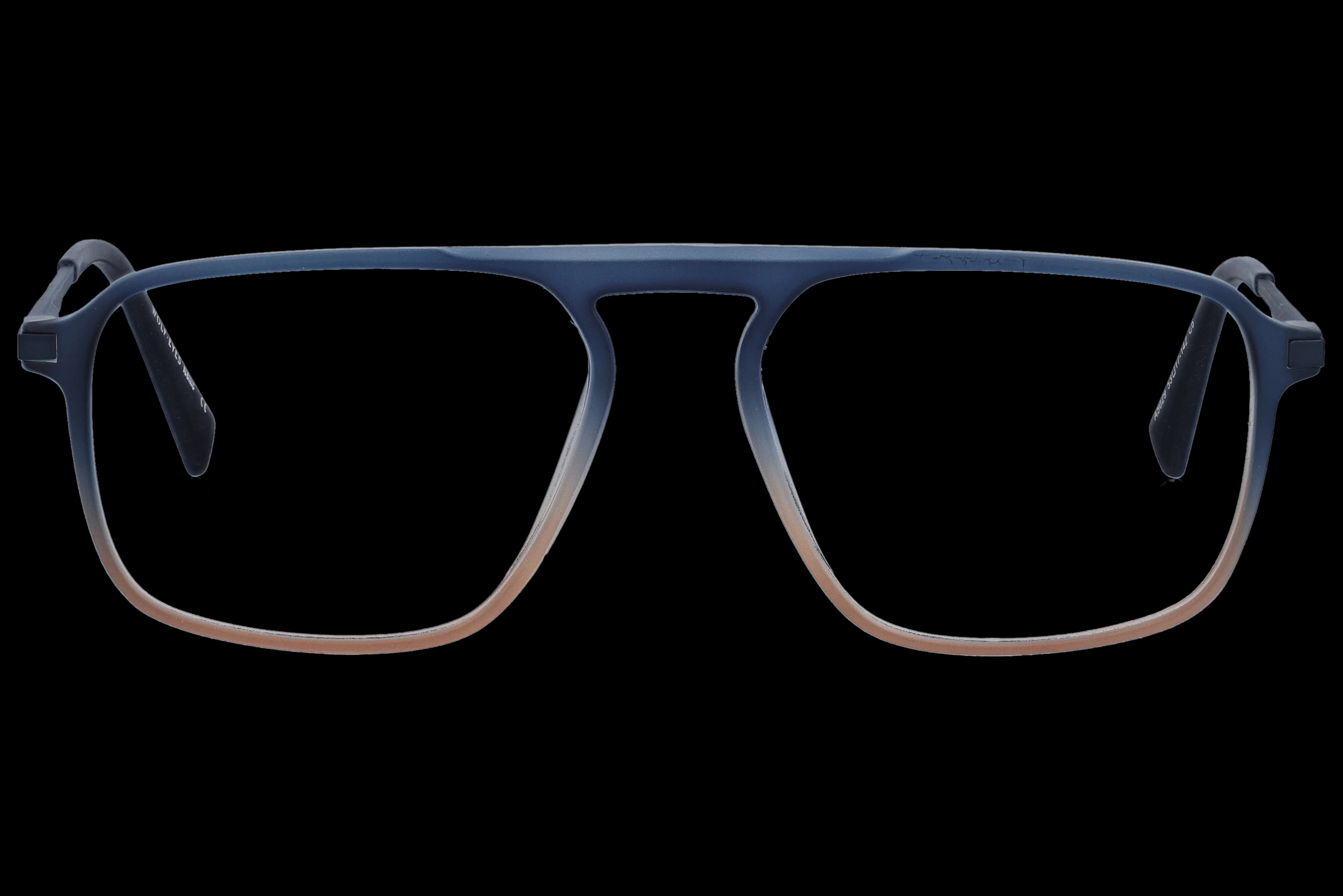 Wayfarer Eyeglasses RL1321 Blue&Brown Medium optical frame front view with arms open