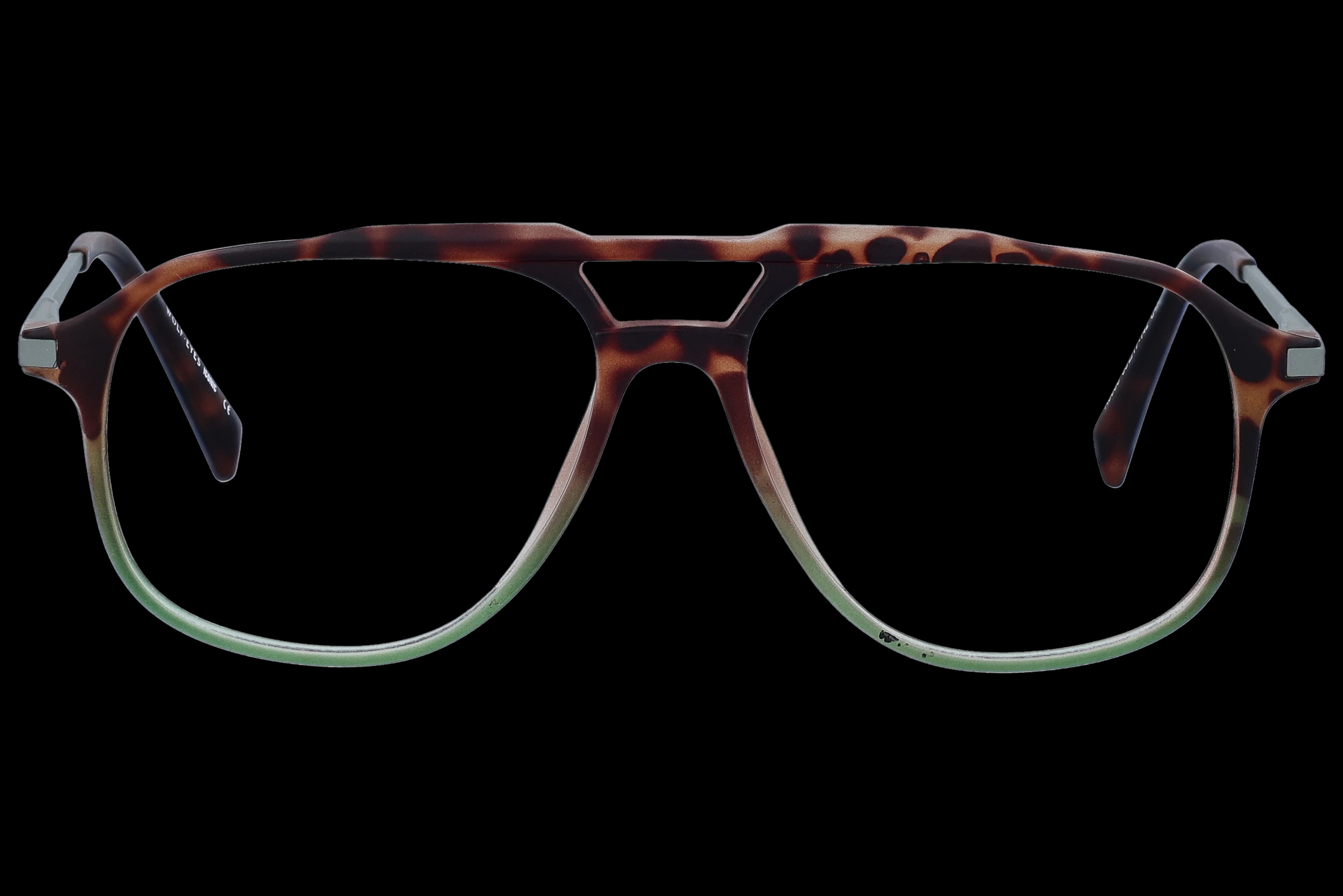 Wayfarer Eyeglasses RL1310 Brown tortoise Medium optical frame front view with arms open