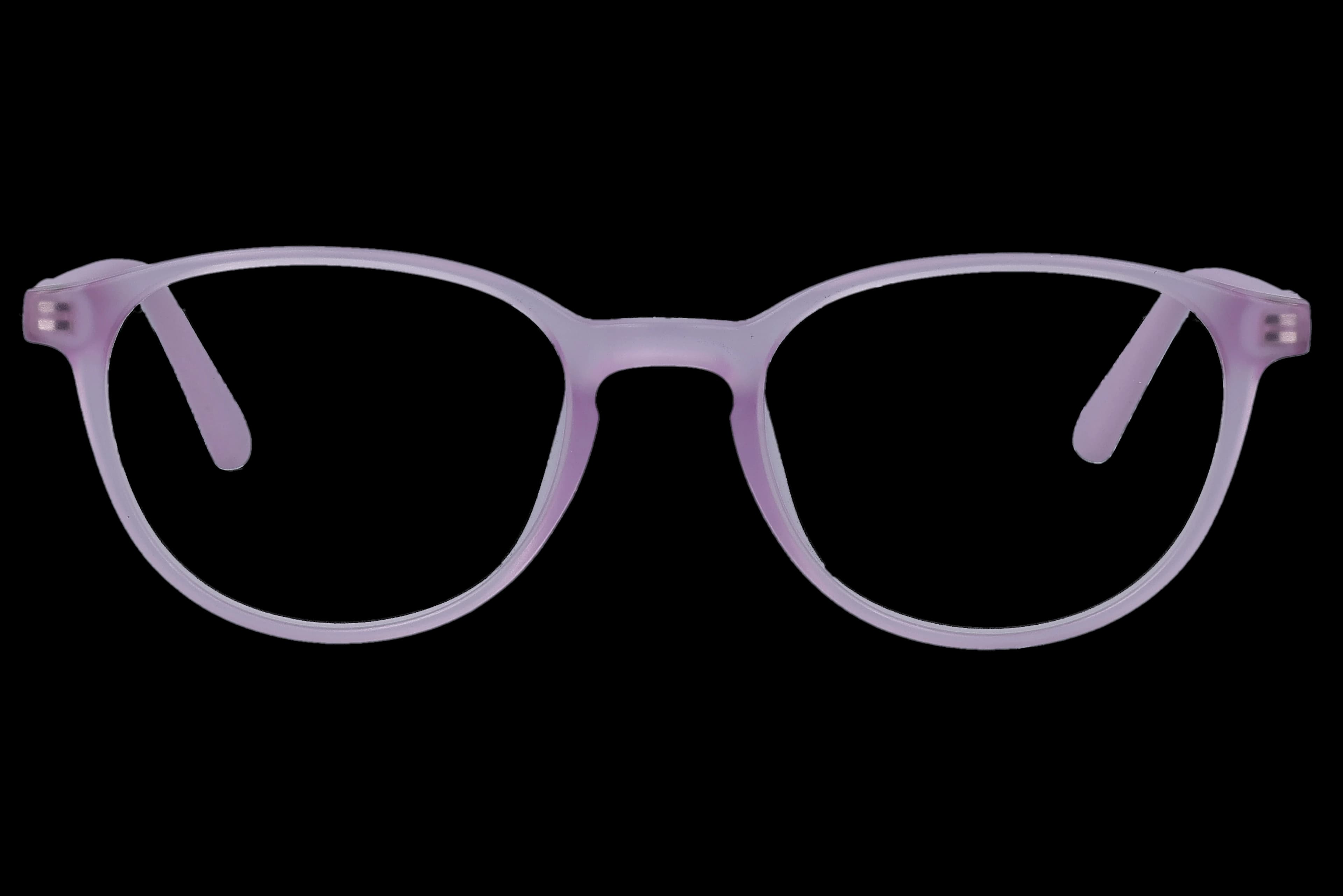 Round Eyeglasses RL1340 Lavendor Small optical frame front view with arms open