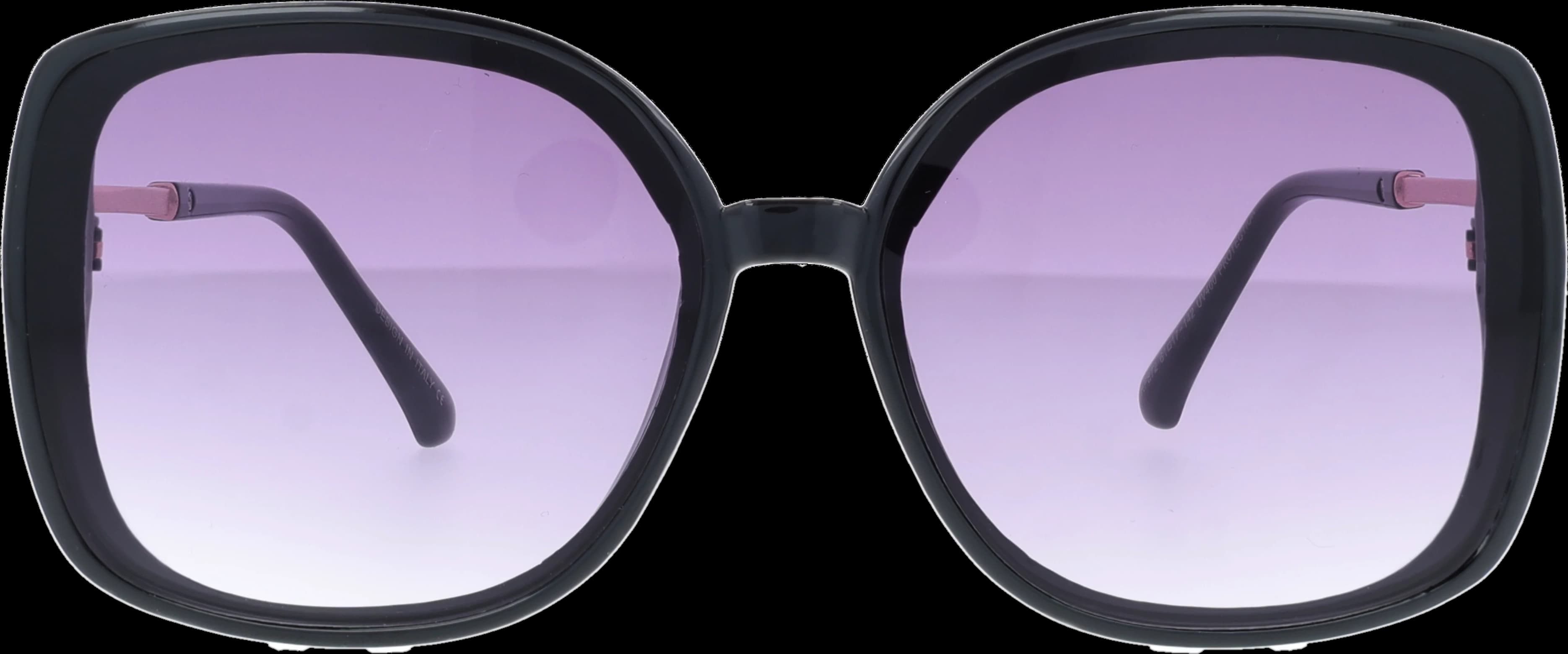 Black Large optical frame front view with arms open