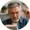 Blurry reading vision