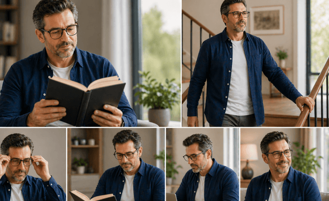 Adjusting to bifocal glasses