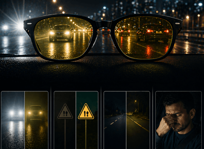 What are night drive glasses