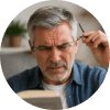 Blurry reading vision