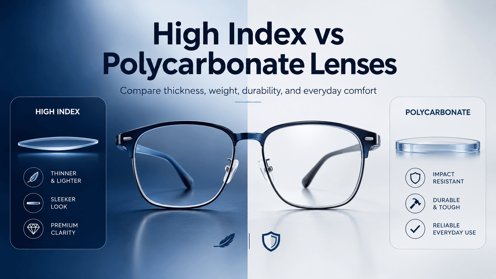 High Index vs Polycarbonate Lenses