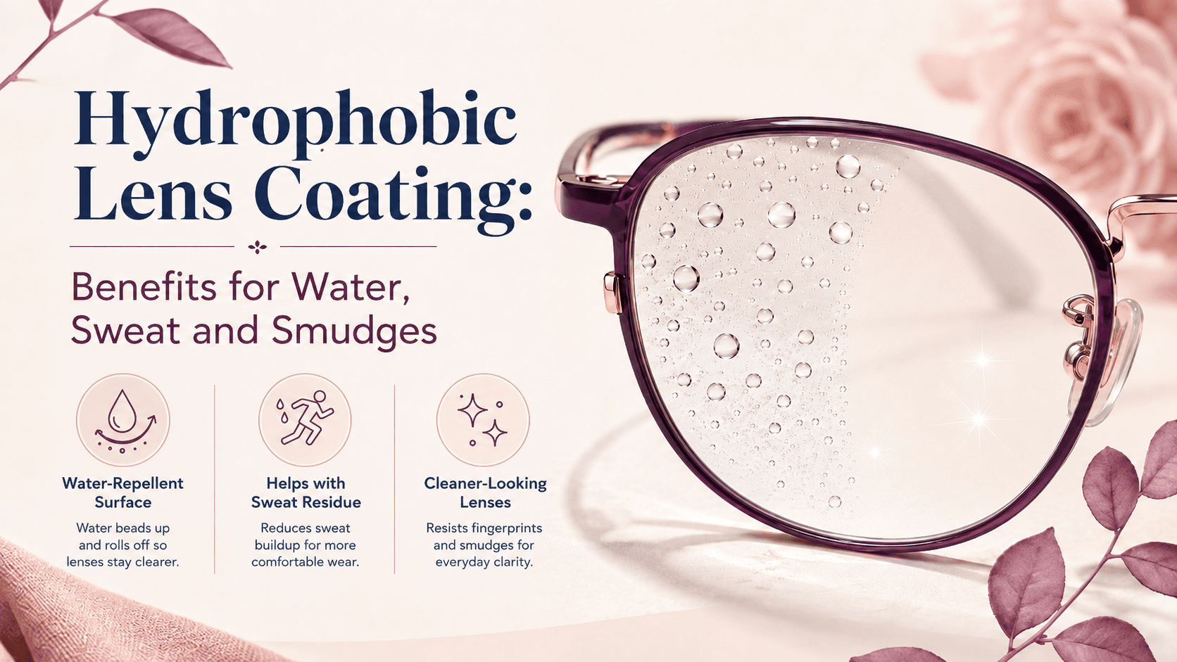 What are the benefits of Hydrophobic Lens Coating?