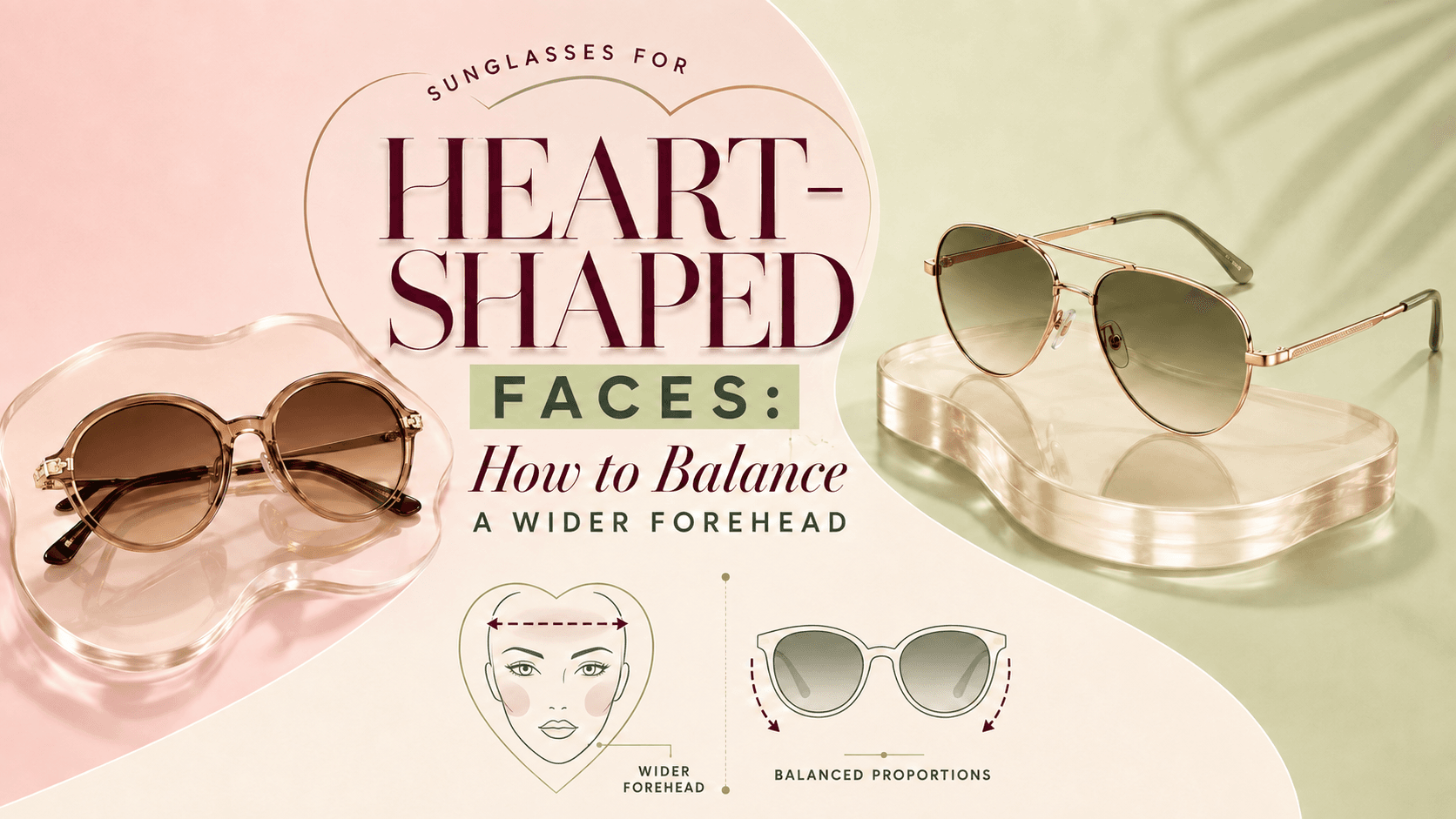 Woman with a heart-shaped face wearing flattering aviator sunglasses