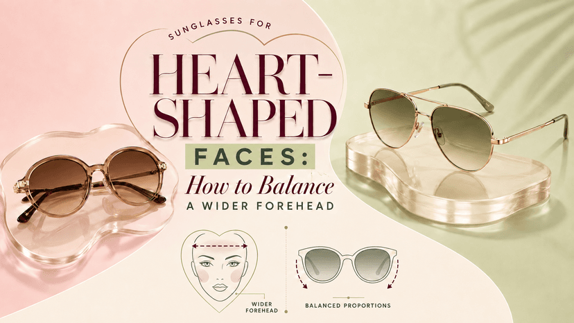 Woman with a heart-shaped face wearing flattering aviator sunglasses