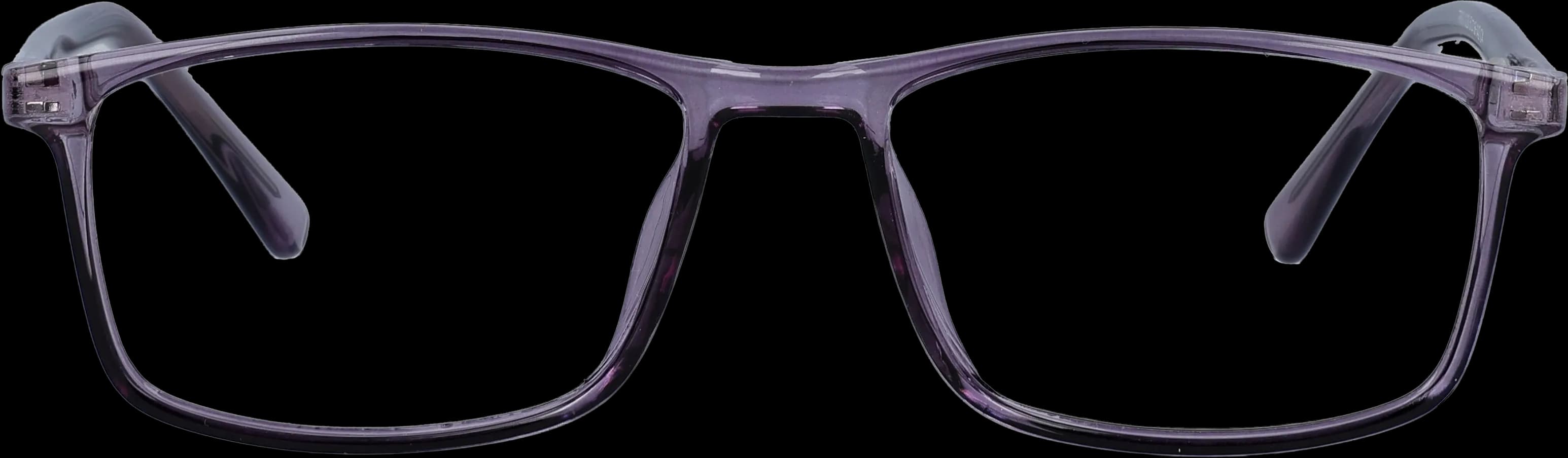 purple Medium optical frame front view with arms open