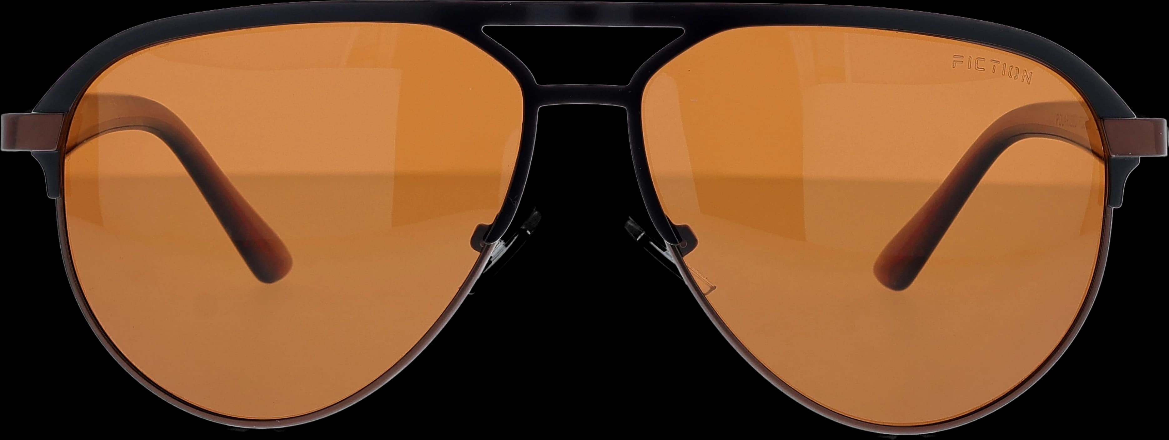 Dark Brown Medium optical frame front view with arms open