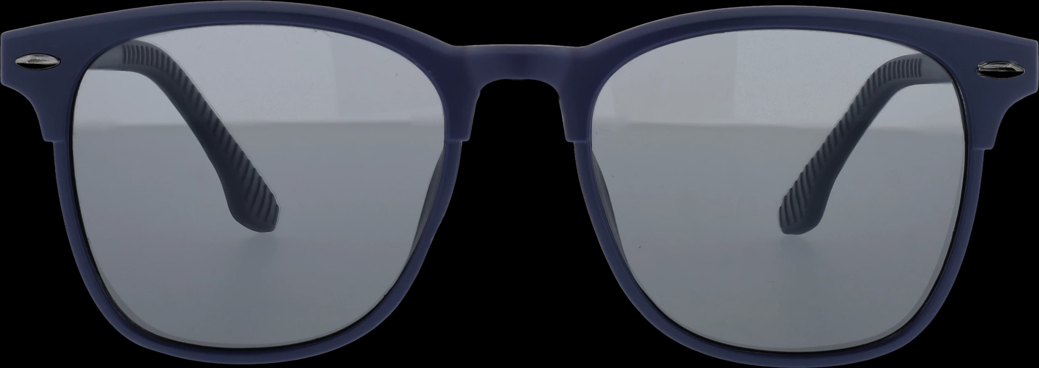 Black Large optical frame front view with arms open