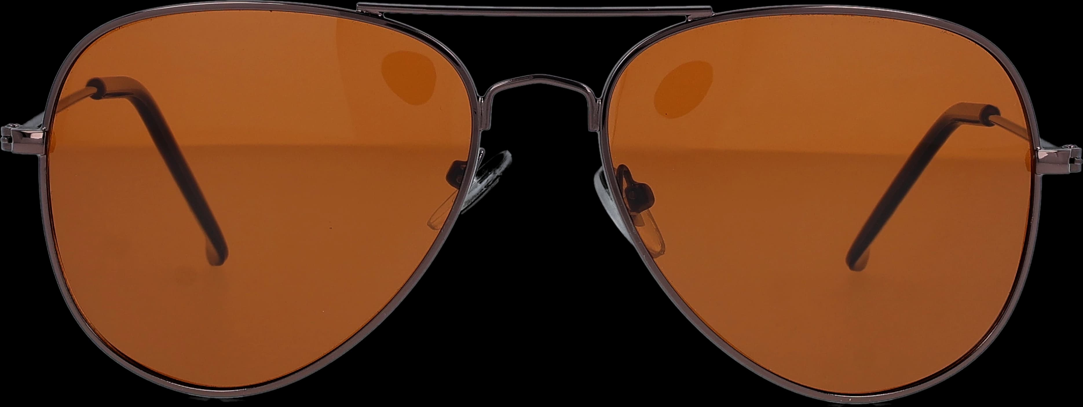 Gold Medium optical frame front view with arms open