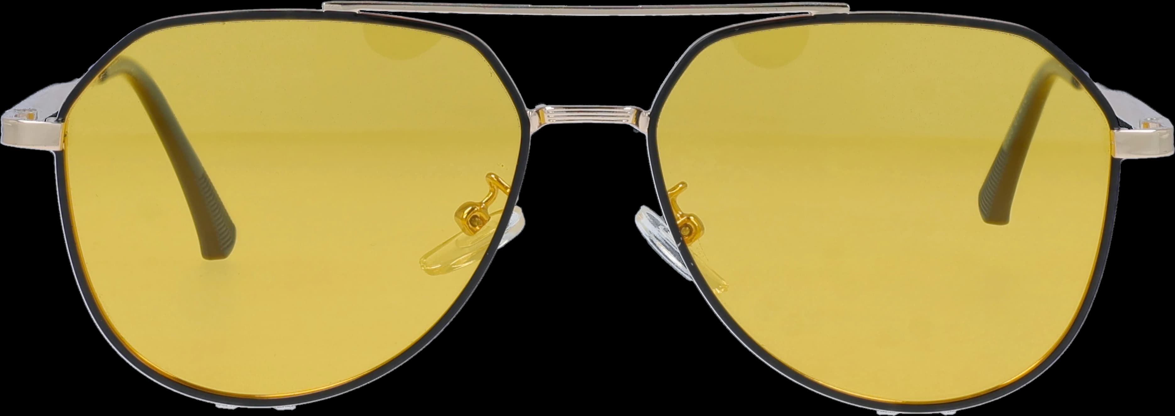 Black /Gold Medium optical frame front view with arms open