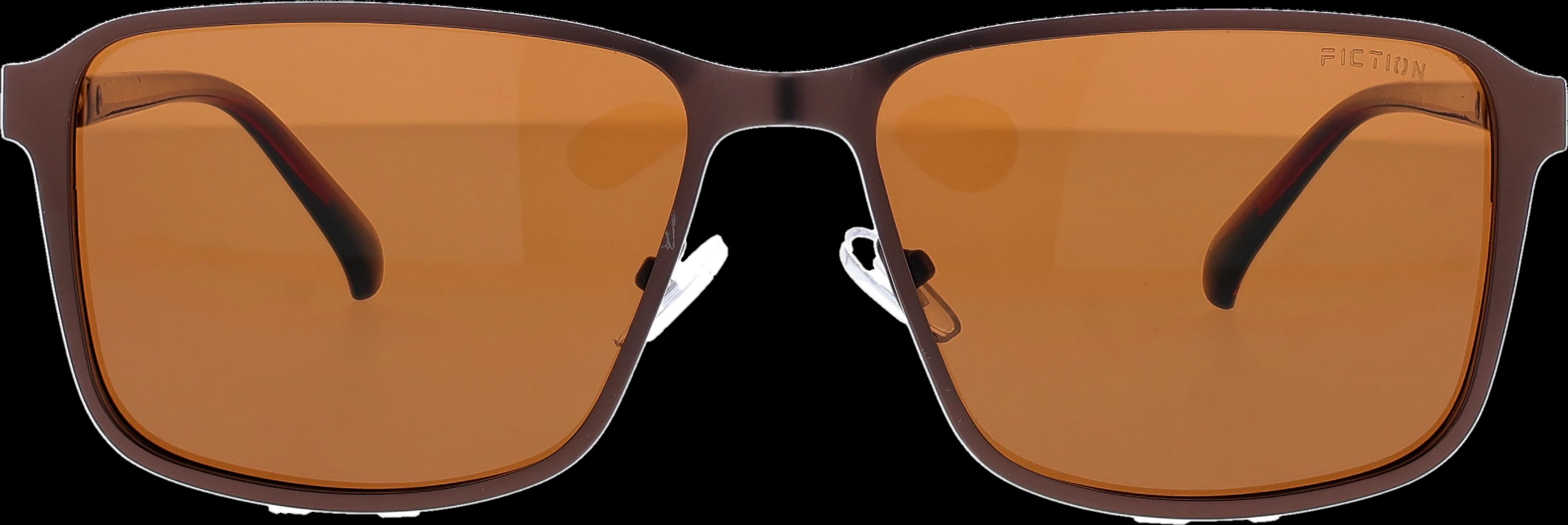 Brown Tortoise Large optical frame front view with arms open