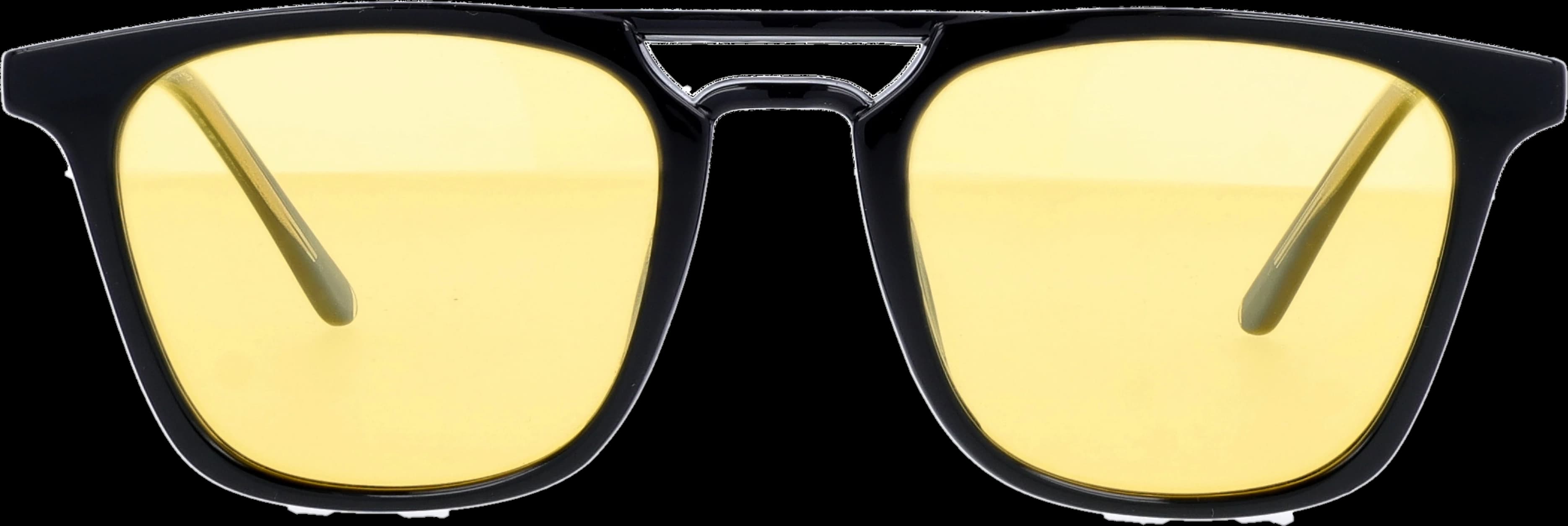 Black Small optical frame front view with arms open