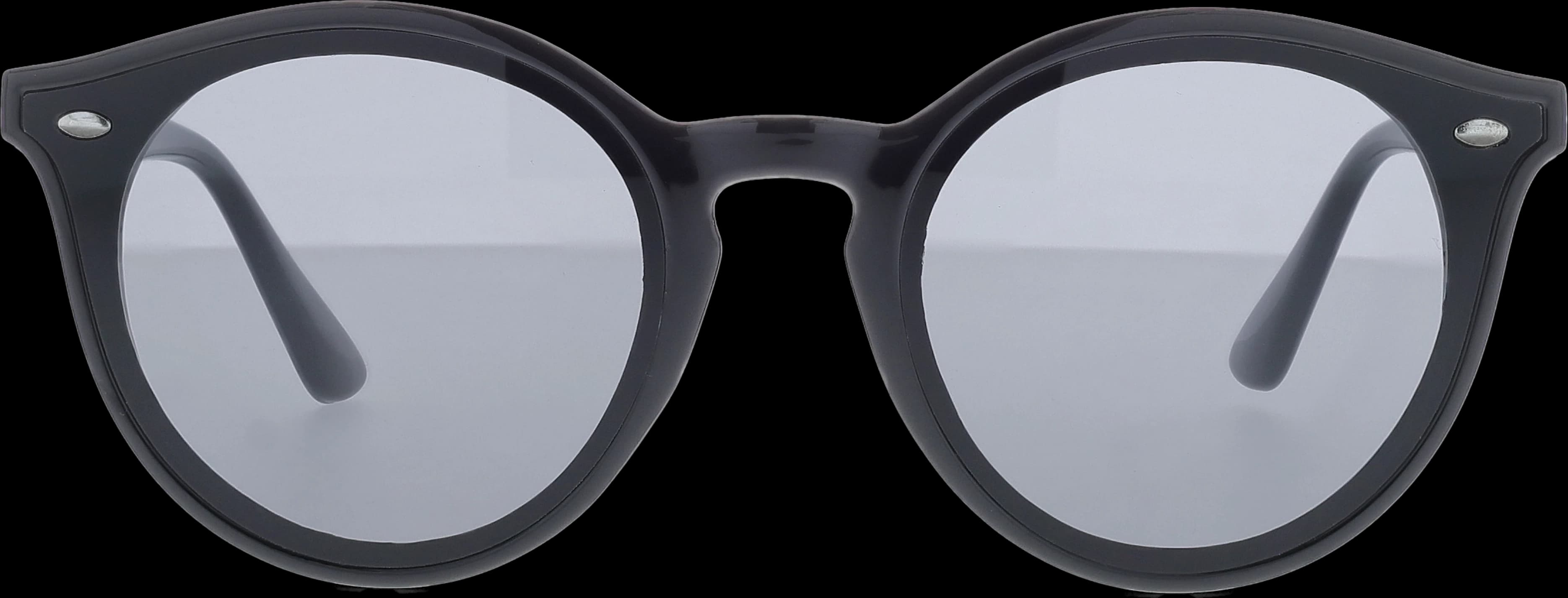 Black Small optical frame front view with arms open
