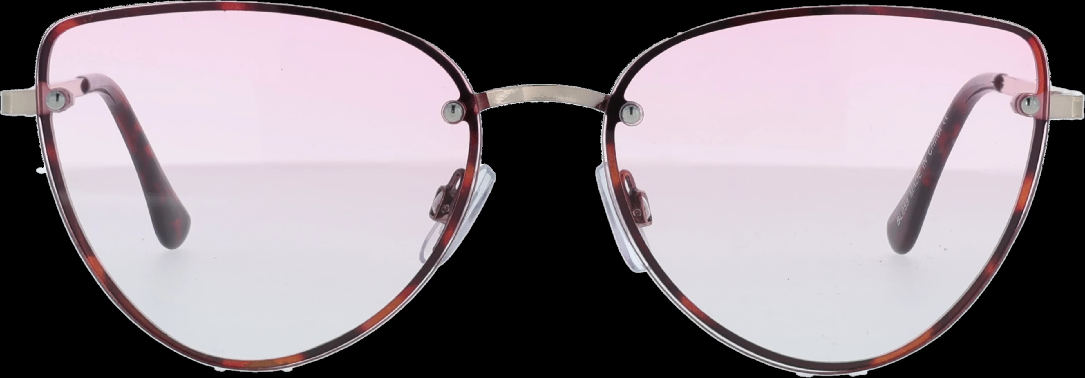 Tortoise Brown Medium optical frame front view with arms open