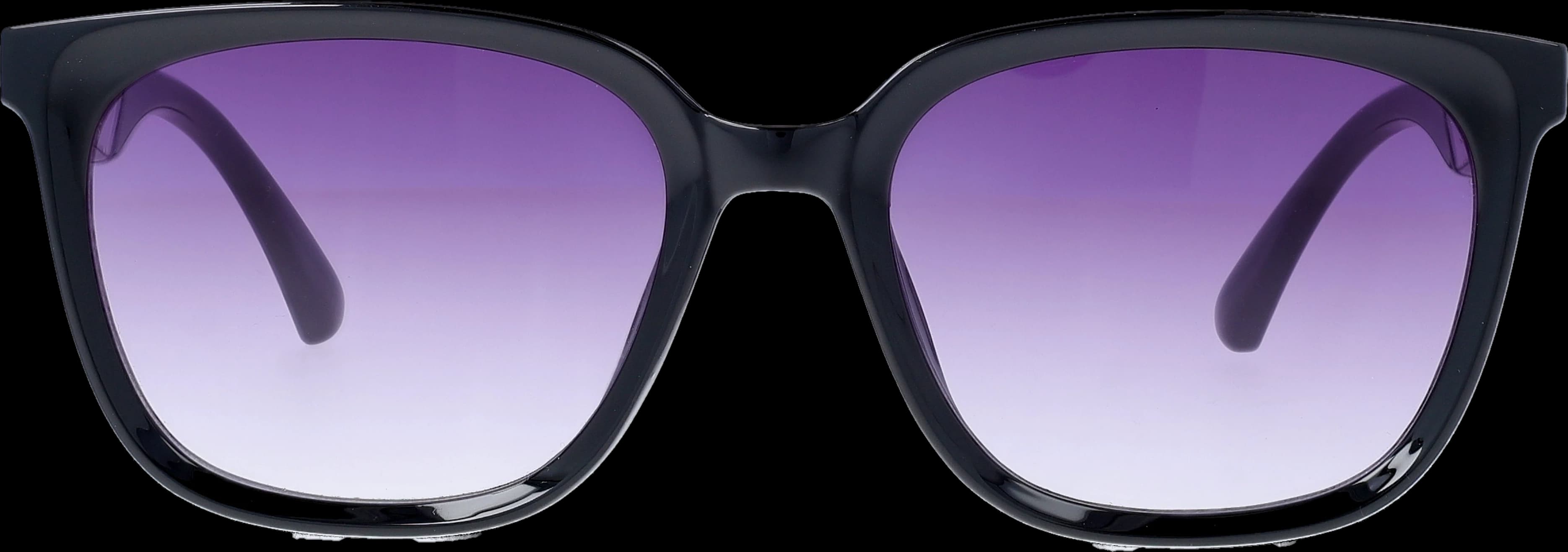 Black Medium optical frame front view with arms open